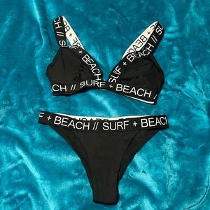Fun tiny beach surf black bikini - H&M